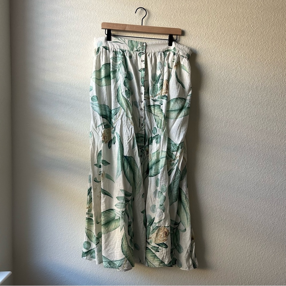 H&M Tropical Maxi Skirt with Buttons - Picture 3 of 11